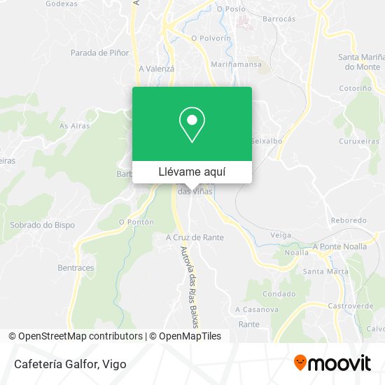 Mapa Cafetería Galfor