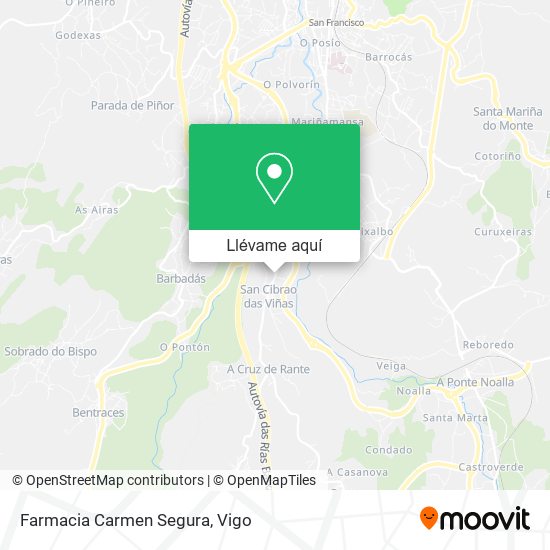 Mapa Farmacia Carmen Segura