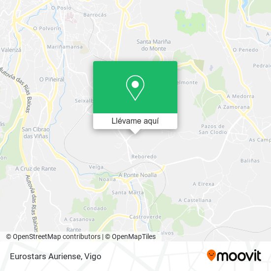 Mapa Eurostars Auriense