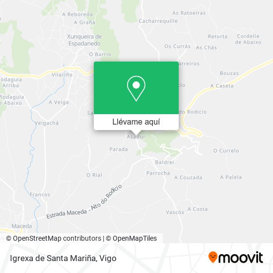 Mapa Igrexa de Santa Mariña