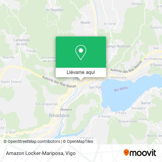 Mapa Amazon Locker-Mariposa