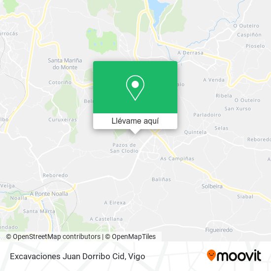 Mapa Excavaciones Juan Dorribo Cid
