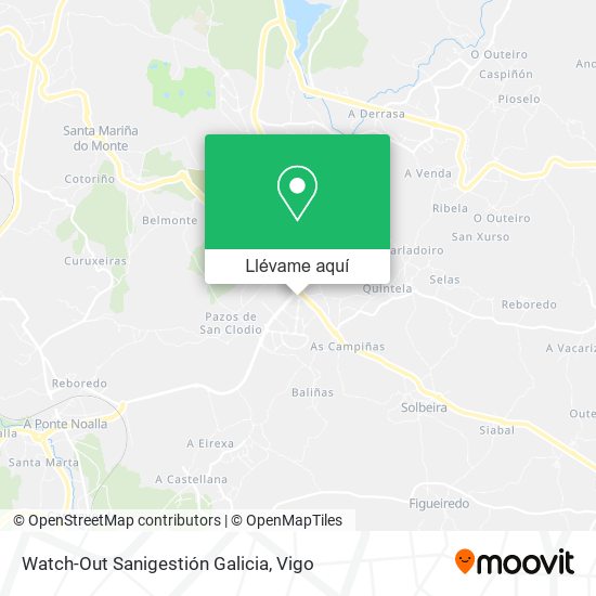 Mapa Watch-Out Sanigestión Galicia