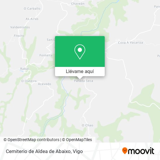 Mapa Cemiterio de Aldea de Abaixo