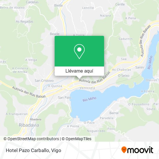 Mapa Hotel Pazo Carballo