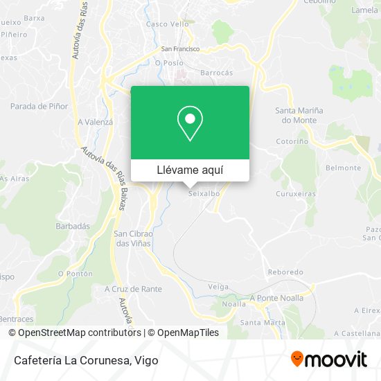 Mapa Cafetería La Corunesa