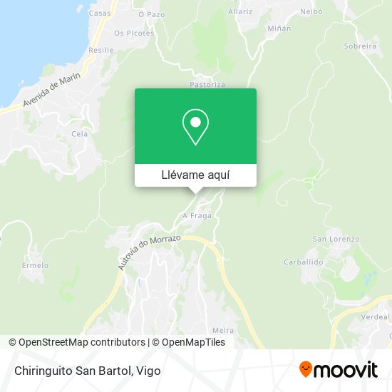 Mapa Chiringuito San Bartol