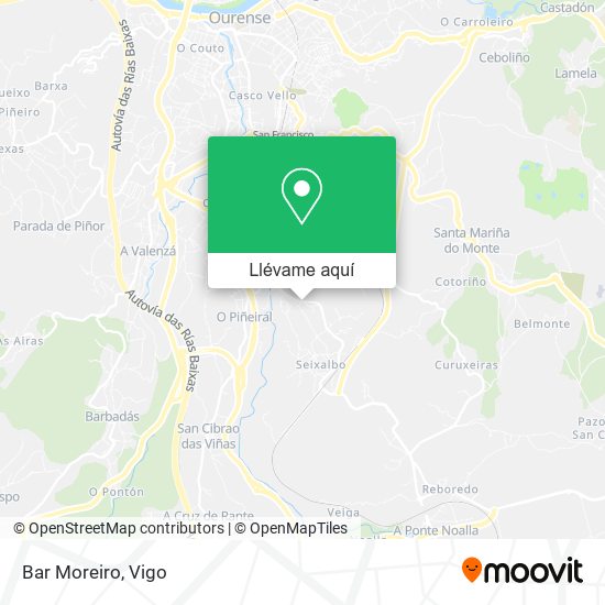 Mapa Bar Moreiro