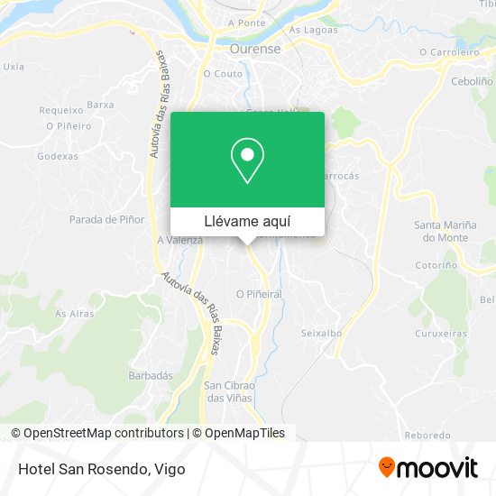 Mapa Hotel San Rosendo