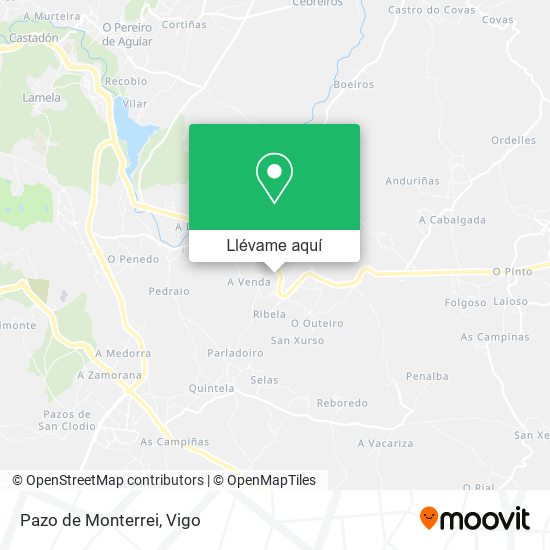 Mapa Pazo de Monterrei