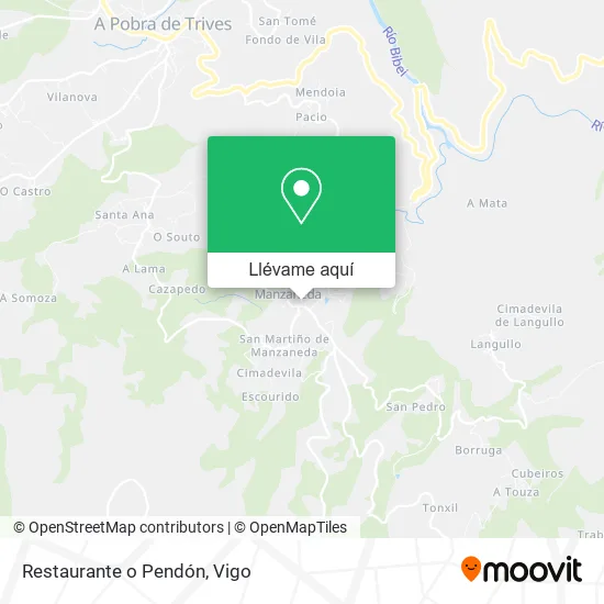 Mapa Restaurante o Pendón