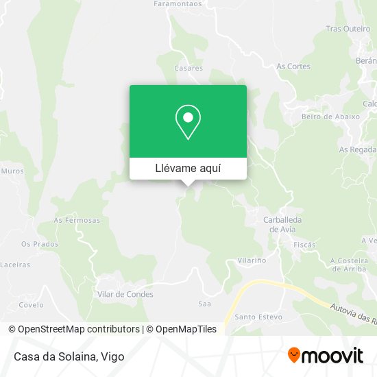 Mapa Casa da Solaina
