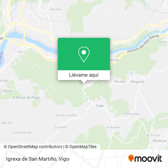 Mapa Igrexa de San Martiño