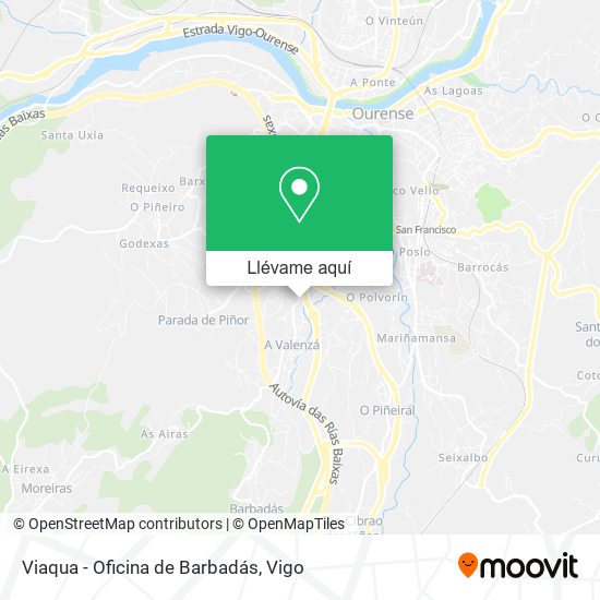 Mapa Viaqua - Oficina de Barbadás