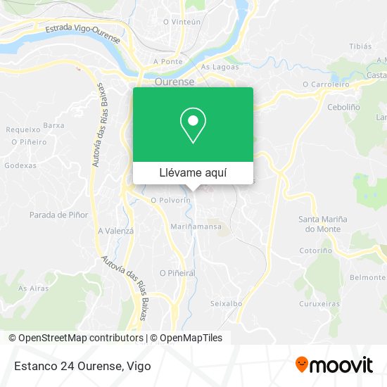 Mapa Estanco 24 Ourense