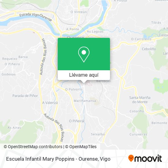 Mapa Escuela Infantil Mary Poppins - Ourense