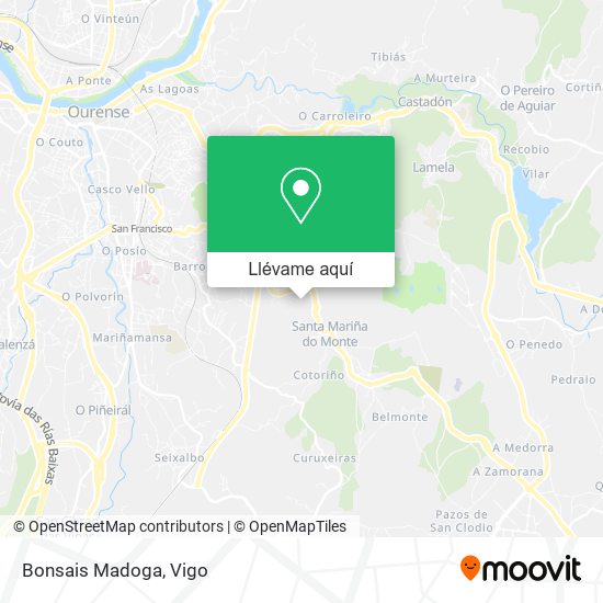Mapa Bonsais Madoga
