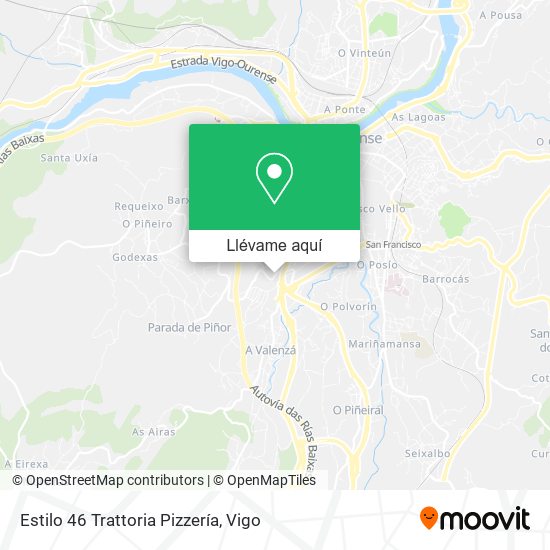 Mapa Estilo 46 Trattoria Pizzería