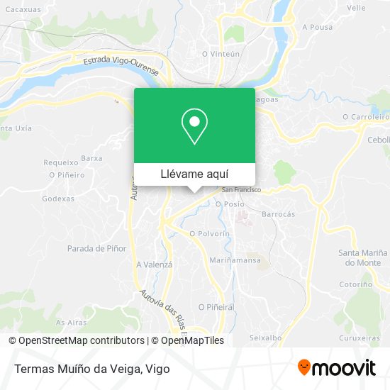 Mapa Termas Muíño da Veiga