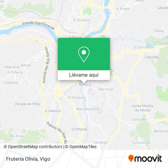 Mapa Frutería Olivia