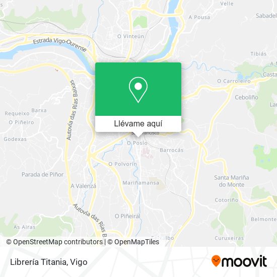 Mapa Librería Titania