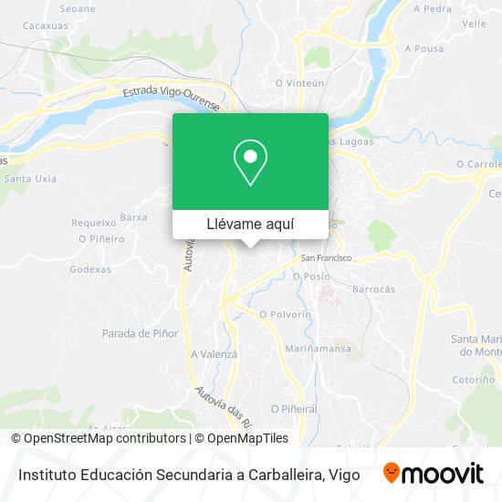 Mapa Instituto Educación Secundaria a Carballeira