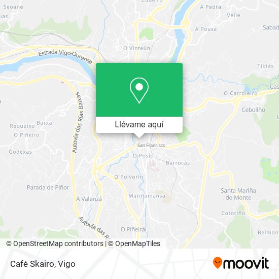 Mapa Café Skairo