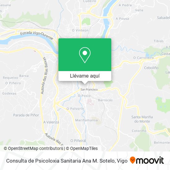 Mapa Consulta de Psicoloxia Sanitaria Ana M. Sotelo