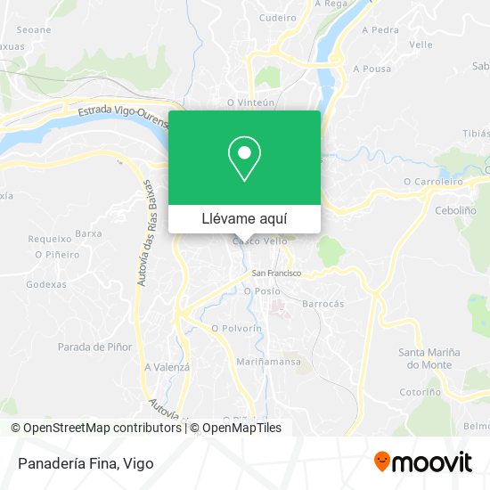 Mapa Panadería Fina