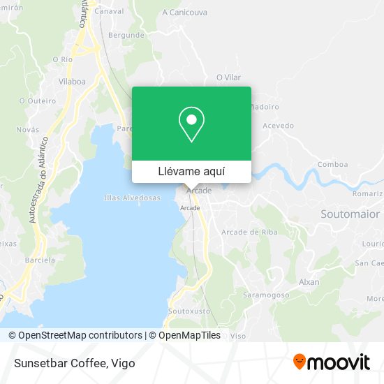Mapa Sunsetbar Coffee