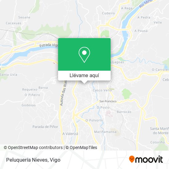Mapa Peluquería Nieves
