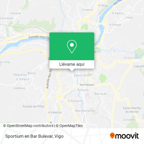 Mapa Sportium en Bar Bulevar