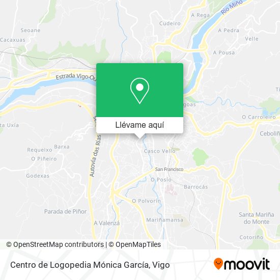 Mapa Centro de Logopedia Mónica García