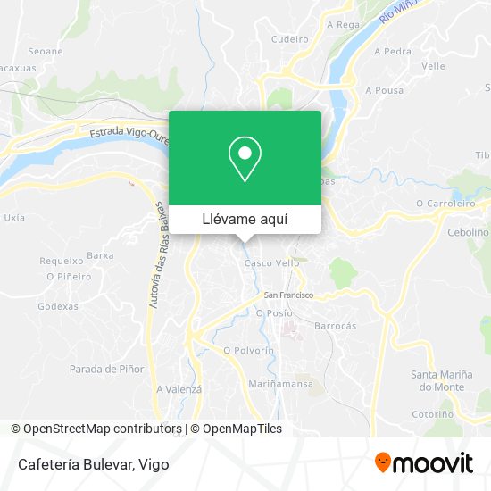 Mapa Cafetería Bulevar