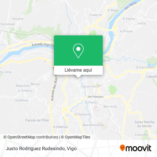 Mapa Justo Rodríguez Rudesindo