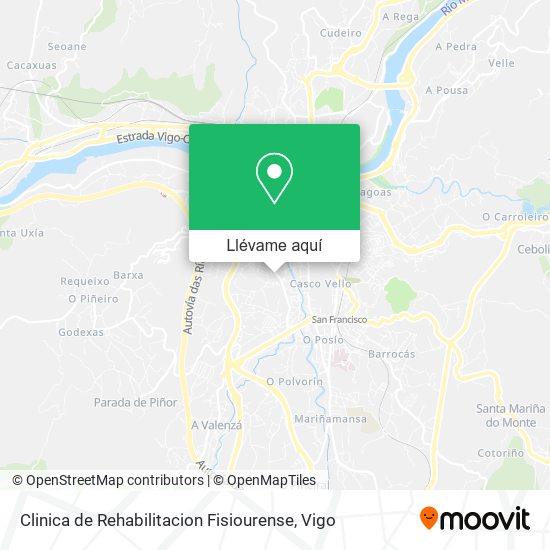 Mapa Clinica de Rehabilitacion Fisiourense