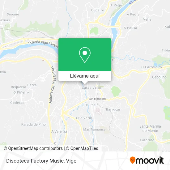 Mapa Discoteca Factory Music