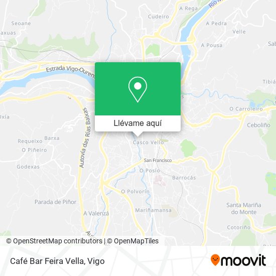Mapa Café Bar Feira Vella