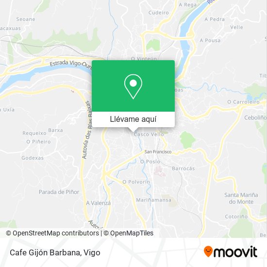 Mapa Cafe Gijón Barbana