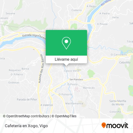 Mapa Cafetería en Xogo