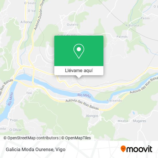 Mapa Galicia Moda Ourense