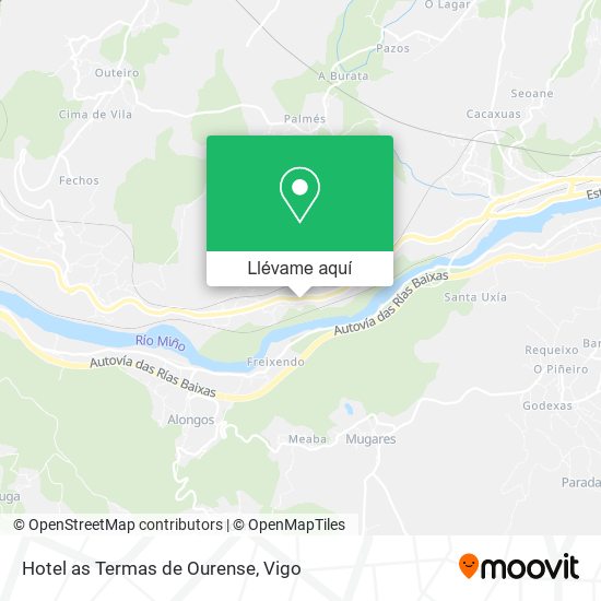 Mapa Hotel as Termas de Ourense