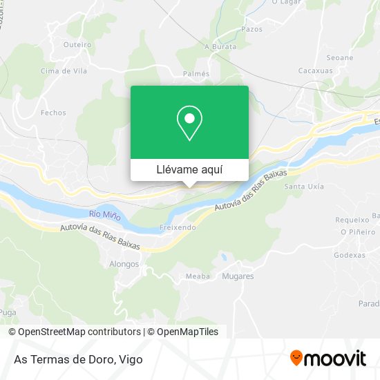 Mapa As Termas de Doro