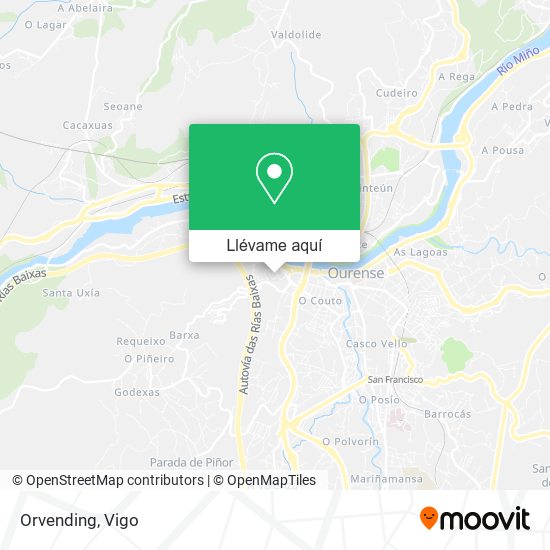 Mapa Orvending