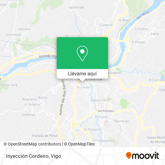 Mapa Inyección Cordeiro
