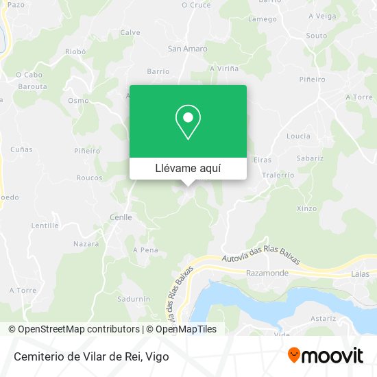 Mapa Cemiterio de Vilar de Rei