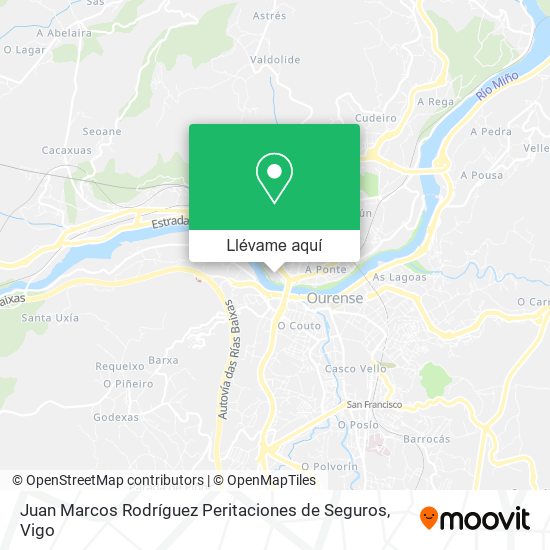 Mapa Juan Marcos Rodríguez Peritaciones de Seguros