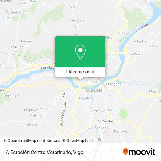 Mapa A Estación Centro Veterinario