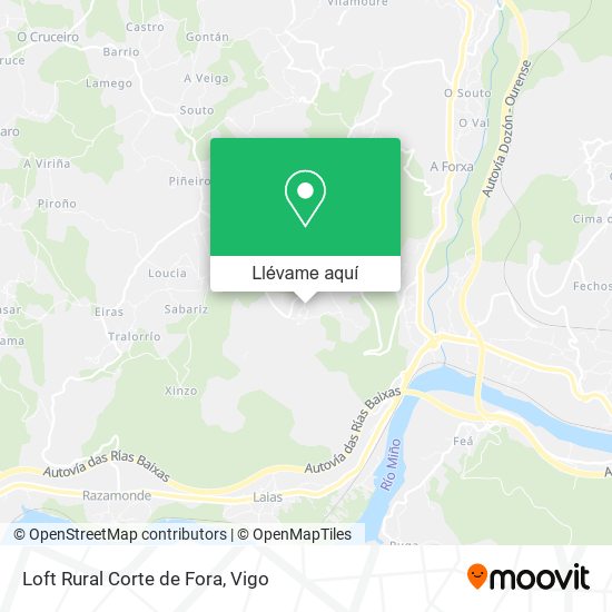 Mapa Loft Rural Corte de Fora