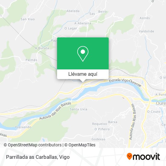 Mapa Parrillada as Carballas